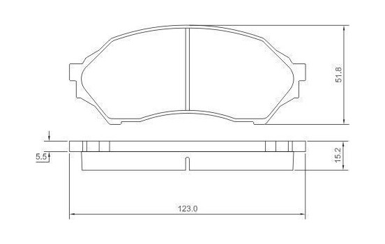 Brake Pad Set, disc brake 37186 ABS, Image 2