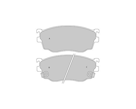 Brake Pad Set, disc brake 37189 ABS, Image 3