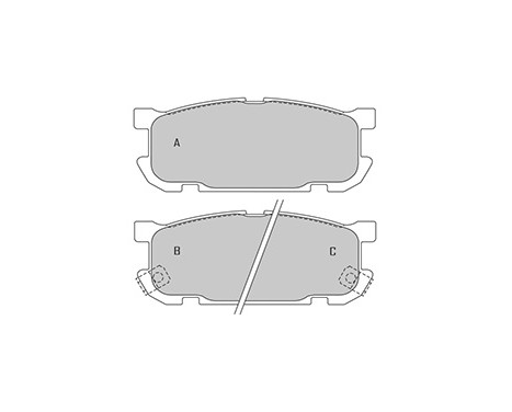 Brake Pad Set, disc brake 37190 ABS, Image 3