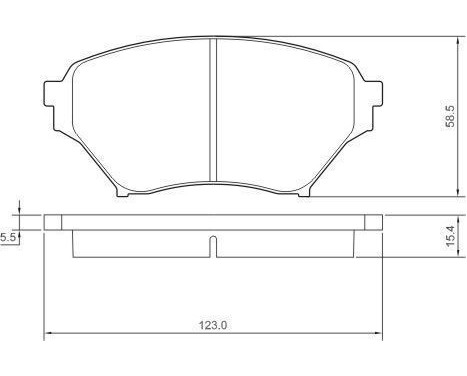 Brake Pad Set, disc brake 37191 ABS, Image 2