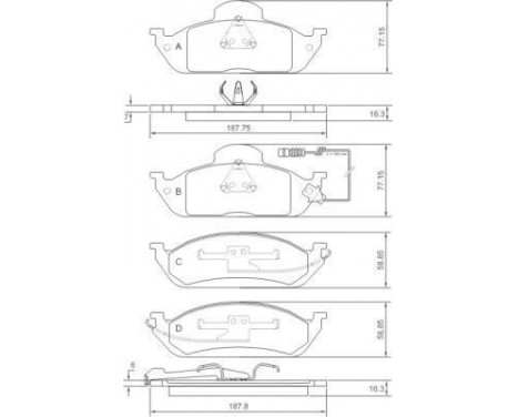 Brake Pad Set, disc brake 37198 ABS, Image 2