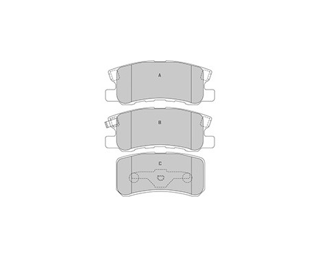 Brake Pad Set, disc brake 37199 ABS, Image 3