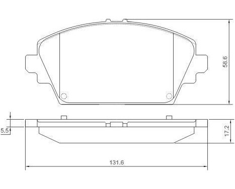 Brake Pad Set, disc brake 37205 ABS, Image 2