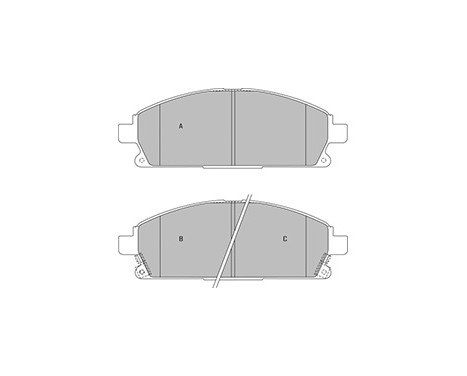 Brake Pad Set, disc brake 37209 ABS, Image 3