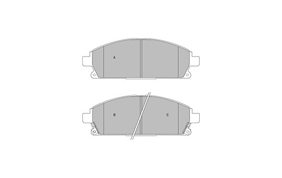 Brake Pad Set, disc brake 37209 ABS, Image 3