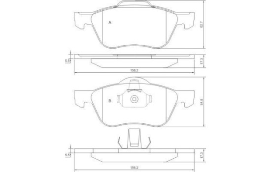 Brake Pad Set, disc brake 37210 ABS, Image 3