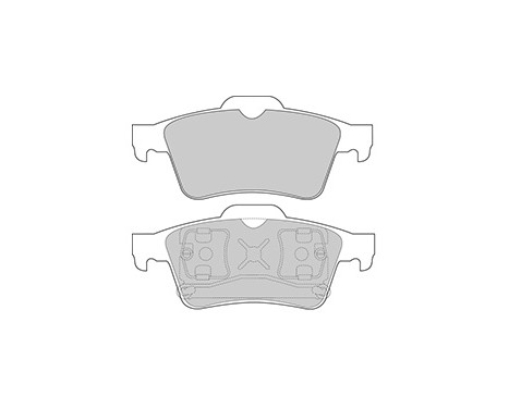 Brake Pad Set, disc brake 37216 ABS