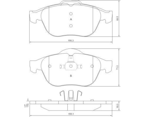 Brake Pad Set, disc brake 37218 ABS, Image 2