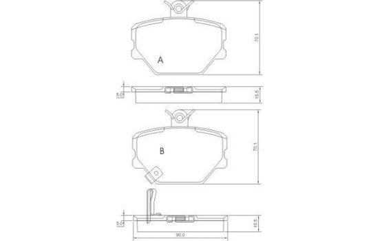 Brake Pad Set, disc brake 37220 ABS, Image 2