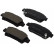 Brake Pad Set, disc brake 37228 ABS