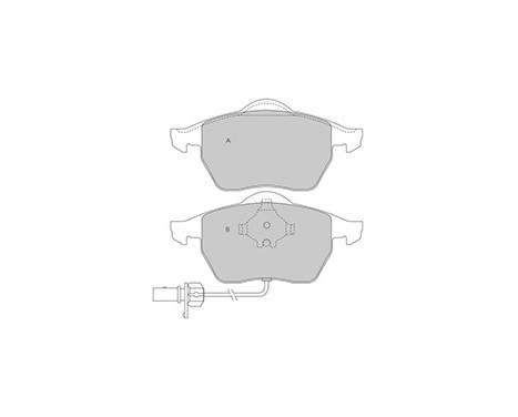 Brake Pad Set, disc brake 37239 ABS, Image 3