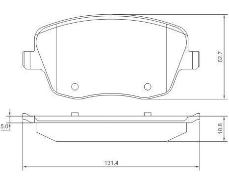 Brake Pad Set, disc brake 37241 ABS, Image 2