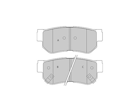 Brake Pad Set, disc brake 37247 ABS, Image 3