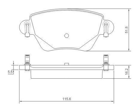 Brake Pad Set, disc brake 37254 ABS, Image 2