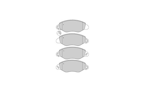 Brake Pad Set, disc brake 37256 ABS, Image 3