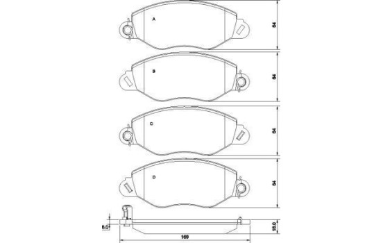 Brake Pad Set, disc brake 37256 ABS, Image 2