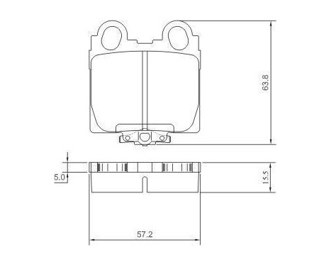 Brake Pad Set, disc brake 37258 ABS, Image 2