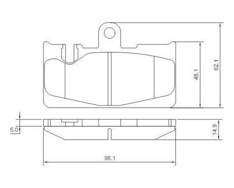 Brake Pad Set, disc brake 37264 ABS, Image 2