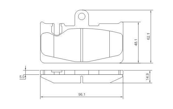 Brake Pad Set, disc brake 37264 ABS, Image 2