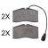 Brake Pad Set, disc brake 37266 ABS