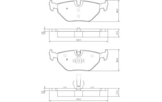 Brake Pad Set, disc brake 37267 ABS, Image 2
