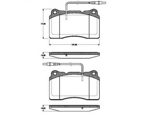 Brake Pad Set, disc brake 37271 ABS, Image 3
