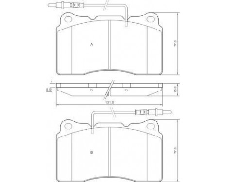 Brake Pad Set, disc brake 37271 ABS, Image 2
