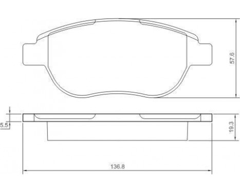 Brake Pad Set, disc brake 37273 ABS, Image 2