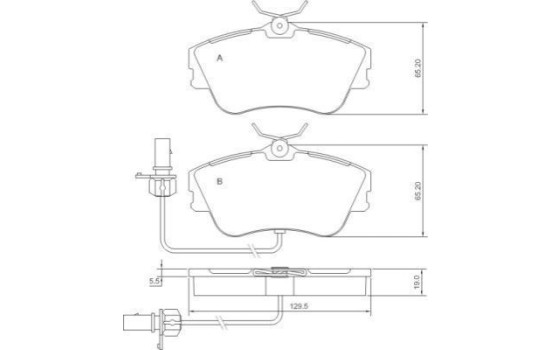 Brake Pad Set, disc brake 37274 ABS, Image 2