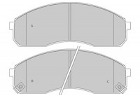 Brake Pad Set, disc brake 37275 ABS