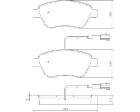 Brake Pad Set, disc brake 37280 ABS, Image 2