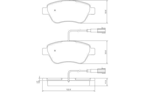 Brake Pad Set, disc brake 37280 ABS, Image 2