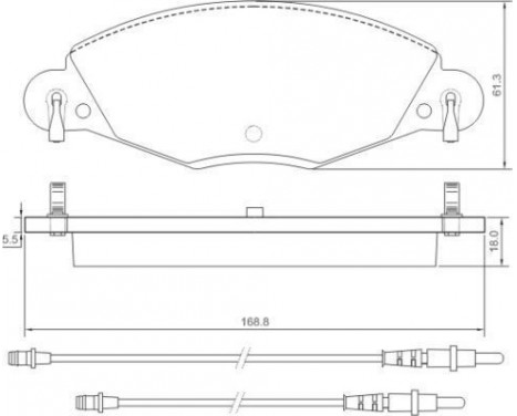 Brake Pad Set, disc brake 37285 ABS, Image 3