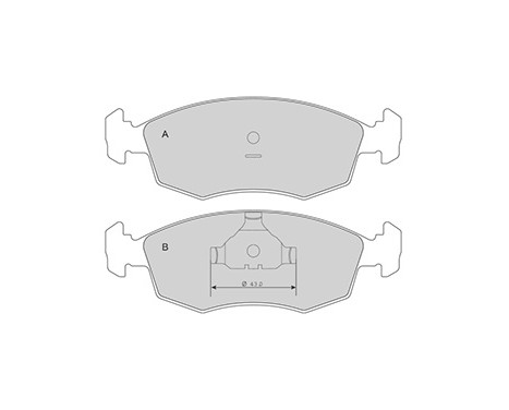 Brake Pad Set, disc brake 37292 ABS, Image 3