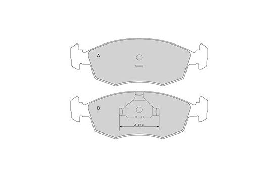 Brake Pad Set, disc brake 37292 ABS, Image 3