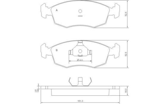 Brake Pad Set, disc brake 37292 ABS, Image 2