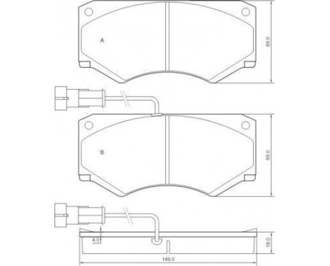 Brake Pad Set, disc brake 37295 ABS, Image 2