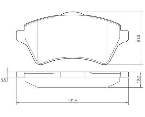 Brake Pad Set, disc brake 37303 ABS, Image 3