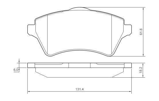 Brake Pad Set, disc brake 37303 ABS, Image 3