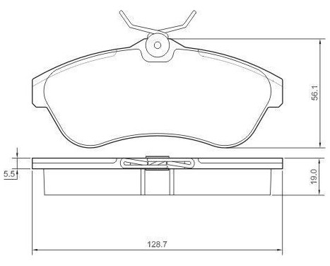 Brake Pad Set, disc brake 37308 ABS, Image 3