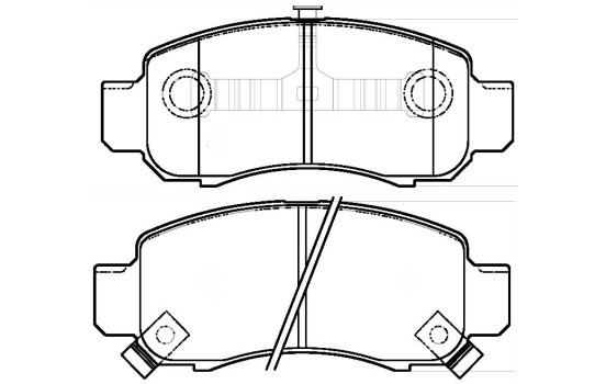 Brake Pad Set, disc brake 37314 ABS, Image 2
