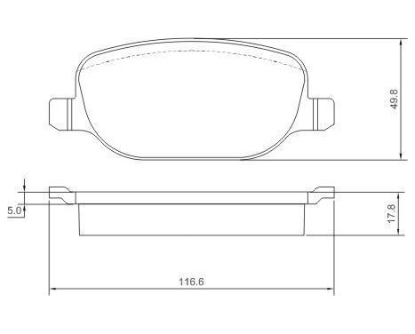 Brake Pad Set, disc brake 37317 ABS, Image 2