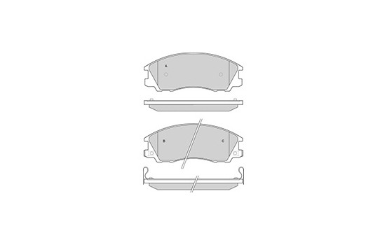 Brake Pad Set, disc brake 37323 ABS, Image 2