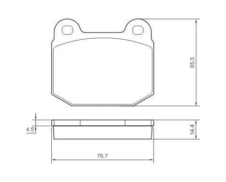 Brake Pad Set, disc brake 37326 ABS, Image 2