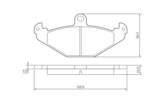 Brake Pad Set, disc brake 37327 ABS, Image 3