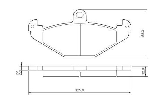 Brake Pad Set, disc brake 37327 ABS, Image 2
