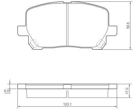 Brake Pad Set, disc brake 37328 ABS, Image 3