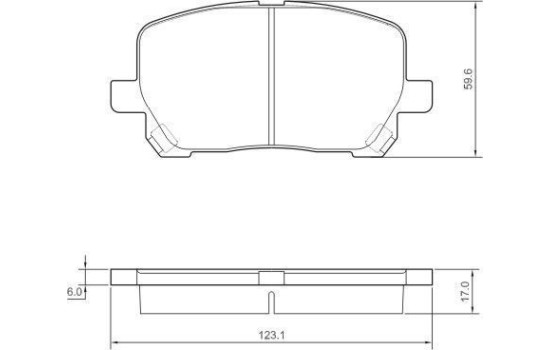 Brake Pad Set, disc brake 37328 ABS, Image 3