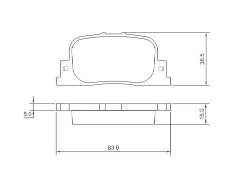 Brake Pad Set, disc brake 37330 ABS, Image 2