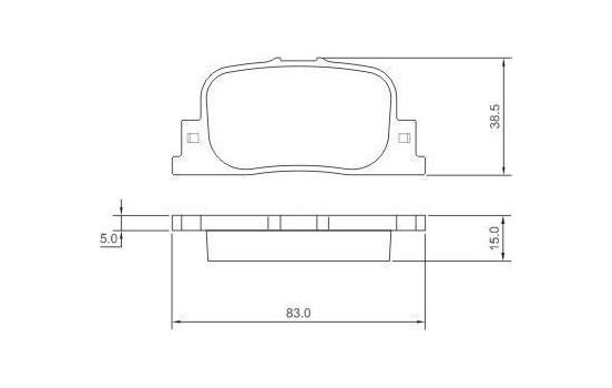 Brake Pad Set, disc brake 37330 ABS, Image 2